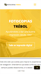 Mobile Screenshot of fotocopiastrebol.com